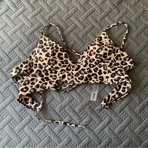 SHEIN Cheetah Swim Top